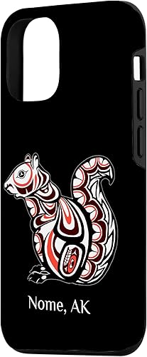 Miniatura 2 de iPhone 14 Tribal Squirrel Nome Alaska PNW Native American Indian Case