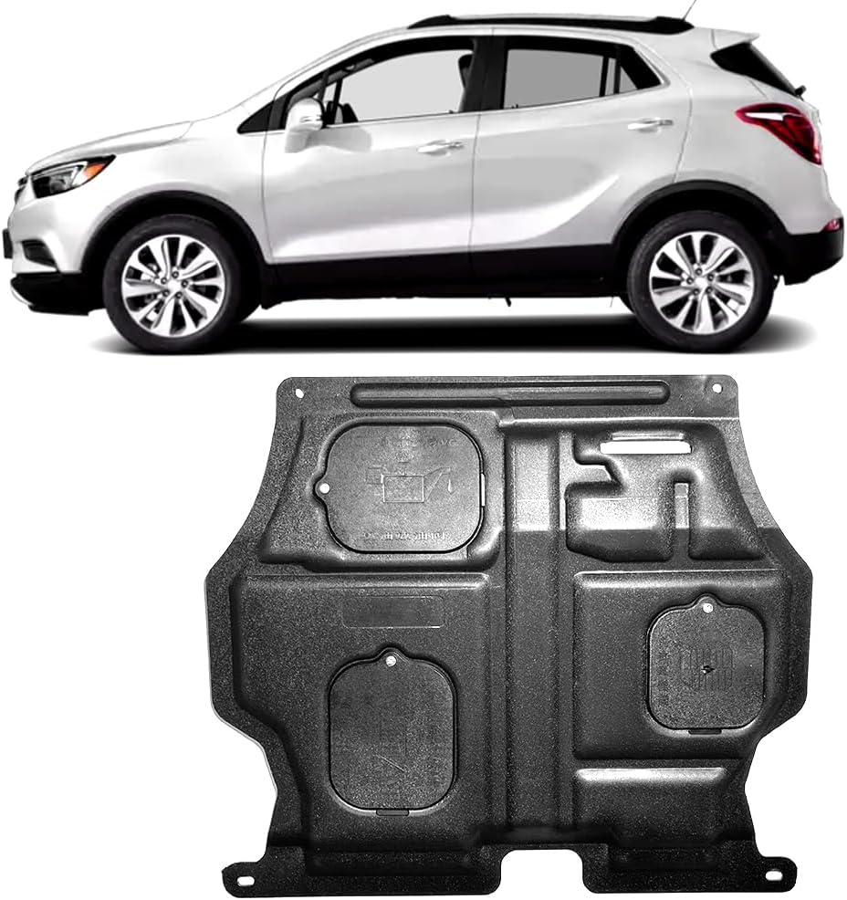 Front Engine Guards Fit for Buick Encore 2013-2019 1.4L Engine Splash Shield Guards Suitable for Encore Under Engine Cover Directly Replace Original One