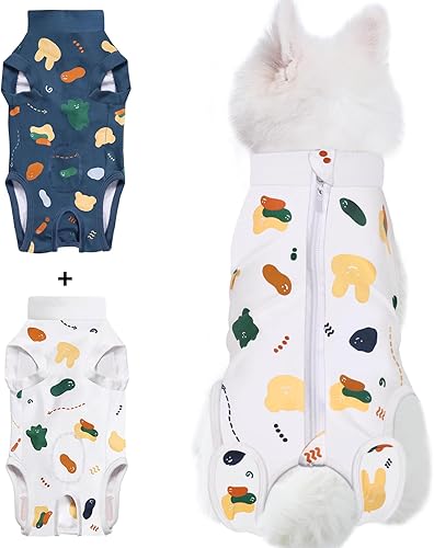 Miniatura 138 de Traje de cirugía para perros pequeños, esterilización femenina, traje profesional de recuperación para perros después de la esterilización, traje 2