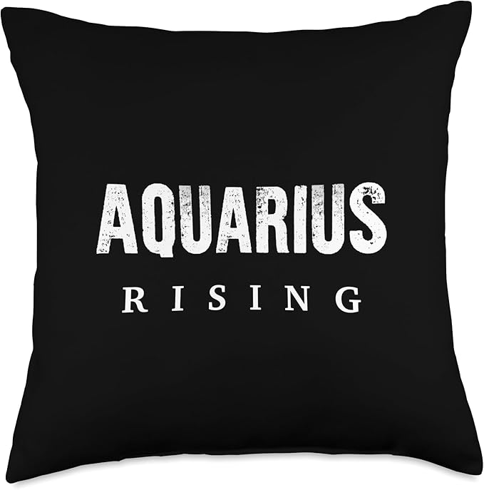 Aquarius Rising - Astrology Funny Horoscope Throw Pillow