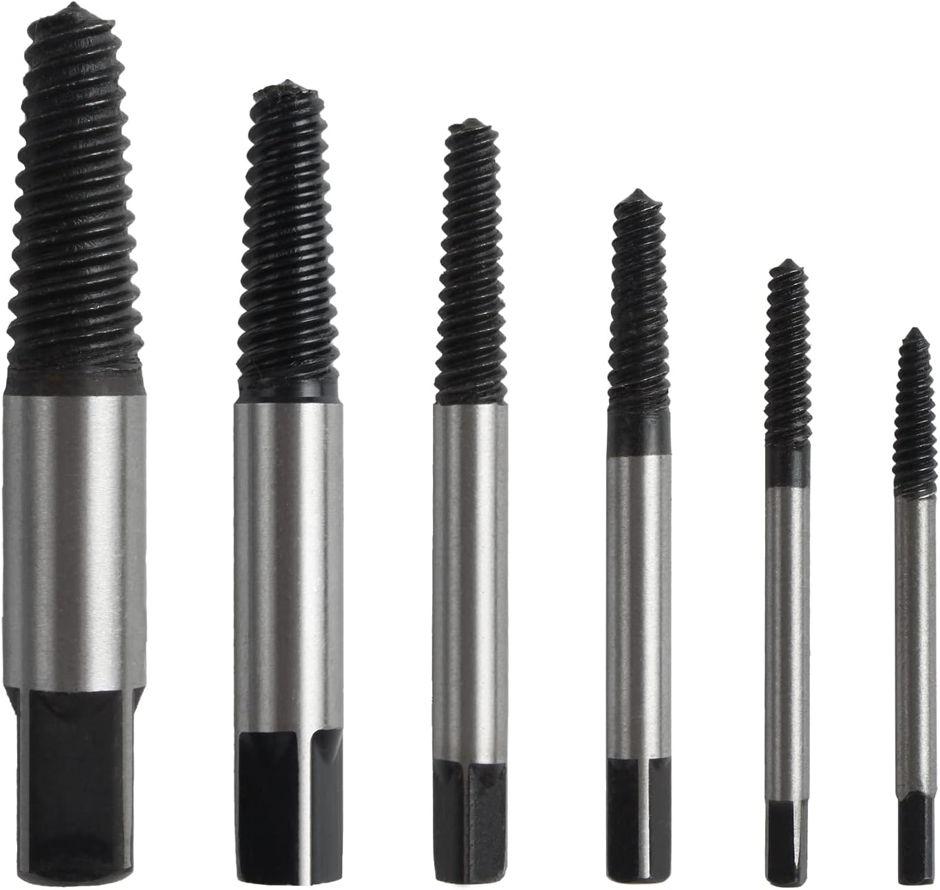 6Pcs Damaged Screw Extractor Set, Efficiently Removing Broken and Stripped Screws, Easy Out Damaged Bolts, Screws, Studs LSQCQ-01