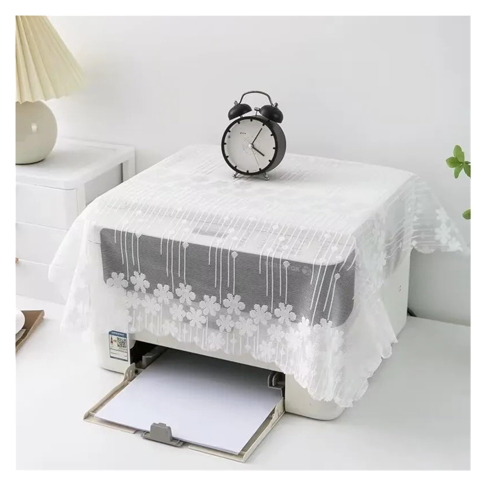Wjiayao Color2 Printer Dust Cover Case Printer Dust Cover Cloth Lace Home Decor Cloths Copier Fax Machine Multi-Purpose Dustproof For Various Printers Or Copiers(,70X70cm)