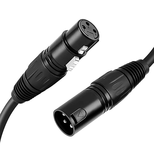 Miniatura 2 de FODEXAZY Cables DMX de 9.8 pies3 pines, cable DMX XLR DMX512 macho a hembra Cable de señal de iluminación de escenario ampliamente utilizado para