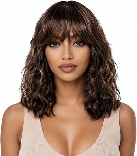 ManeMajesty 16-inch ombre human hair wig with bangs