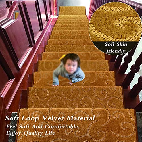 Alfombras para escaleras interiores sin pegamento que dañe la madera 4