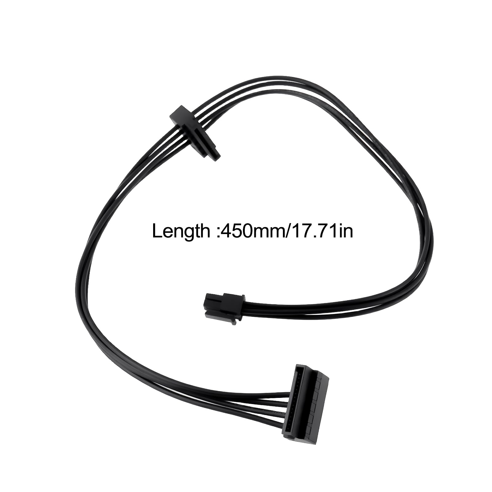 2 szt. Mini 4-pinowy na 2-pinowy dysk twardy SATA o długości 45 cm kompatybilny z Lenovo M410 M610 M415