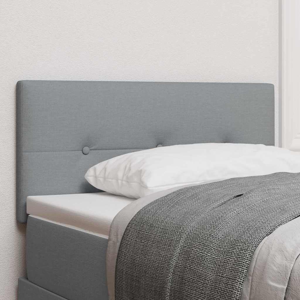 Tête de Lit avec Tête de Lit Gris Clair 90 cm Cuir synthétique pour Lit, Décoration de Chambre à Coucher -C