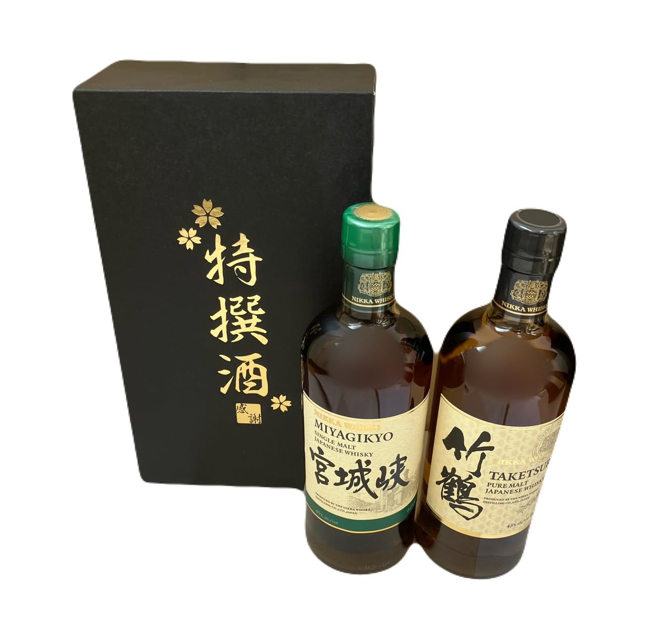 Amazon.co.jp: 特撰酒箱入り ニッカウイスキー 宮城峡 ＋ 竹鶴 (共に