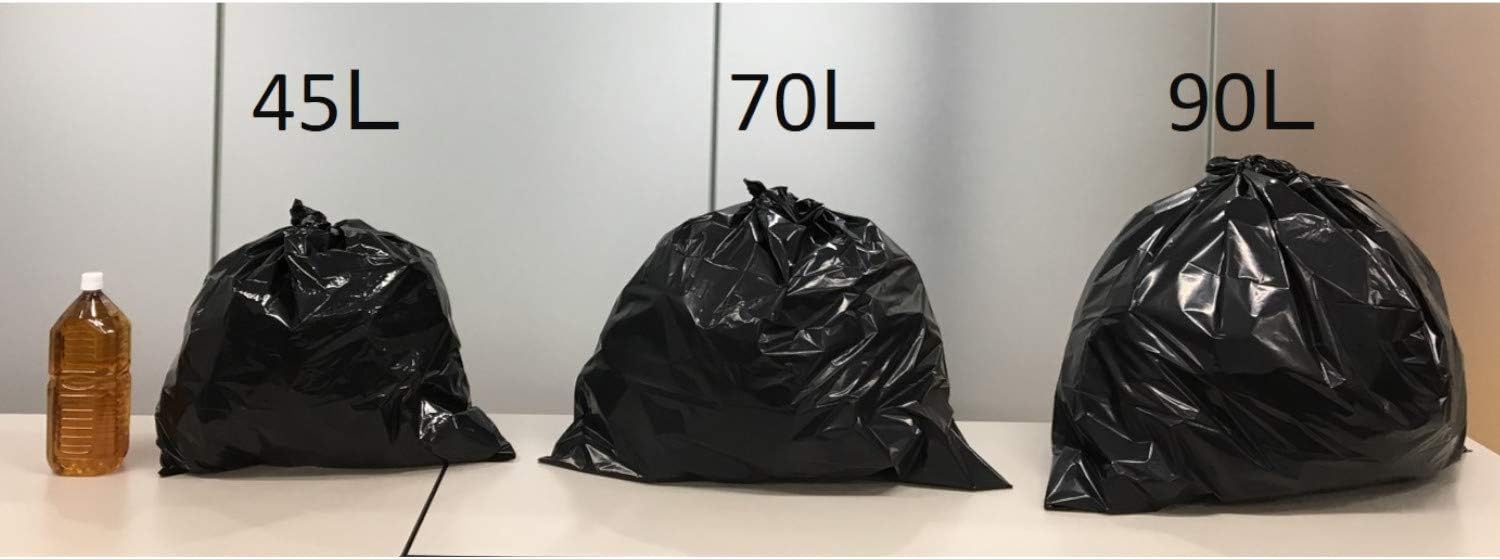 Ordi P-47 Trash Bags, Black, 1.1 gal (45 L), Thickness: 0.001 inches (0.03 mm), Polybags, Business, Polybags, Pack of 30