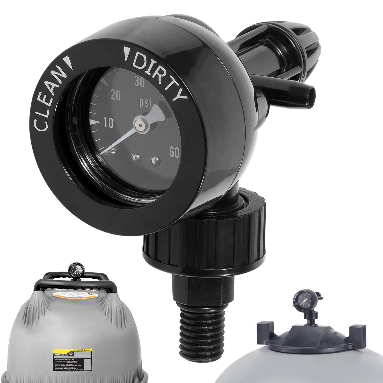 LAIKOUR0357200 Air Gauge Release Valve Assembly Replacement Compatible with Zodiac Jandy CV & CL, DEV & DEL, JS Series Pool and Spa Filters (R0357200)