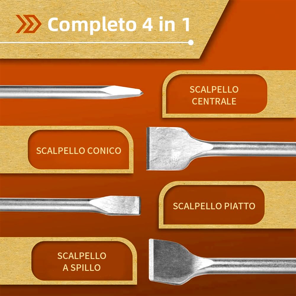 Juego de 28 Punzones y Cinceles, Incluye Juego de Punzón Cuadrado, Punzón Cónico, Punzón Plano, Punzón Central y Cinceles Fríos para Cincelado de Paredes, Escoria de Soldadura (Con Bolsa de Lona)