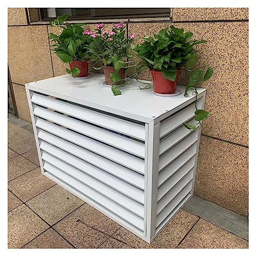 Couverture de climatisation extérieure et cache-condenseur en bois pour jardin - 2