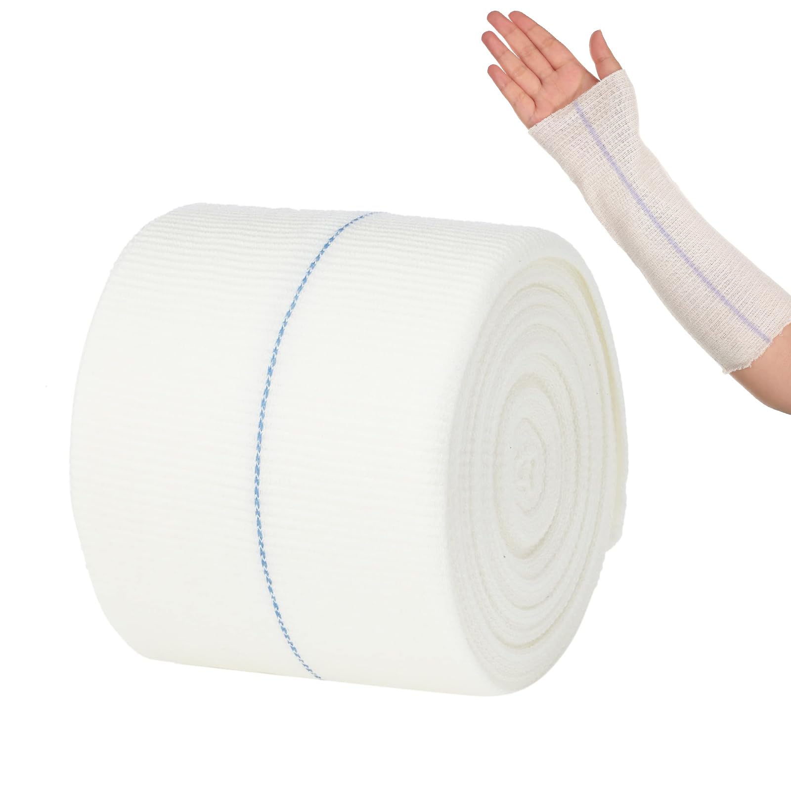 LINXIUElastic Tubular Support Bandage Comfortable Cast Stockinette Tubing Compression Tube Sleeve Bandages for Arm Leg Knee (3 Inch x 5.47 Yard)
