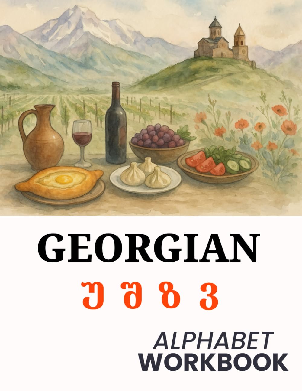 Georgian Alphabet Workbook for Kids and Adults: Learn to Write the Georgian Script (Mkhedruli) with Tracing Practice Sheets: A Handwriting Practice ... Alphabet with English Pronunciation Guide