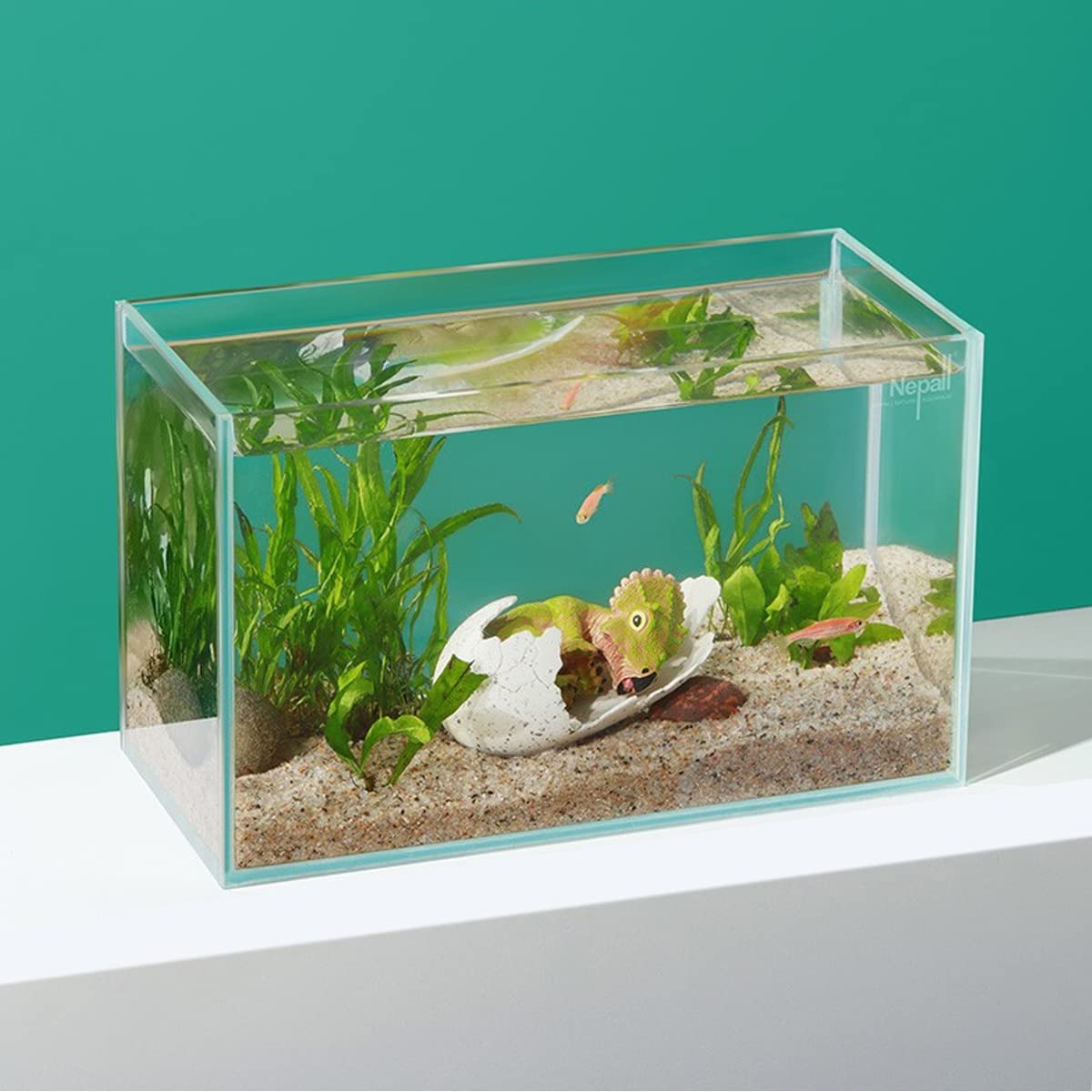 Acquario Ornamento di Pesce Decorazione Acquario Ornamenti Acquario Resina Forniture per Acquario per Decorazioni A Tema Accessori Piante Acquatiche,10x6x5cm