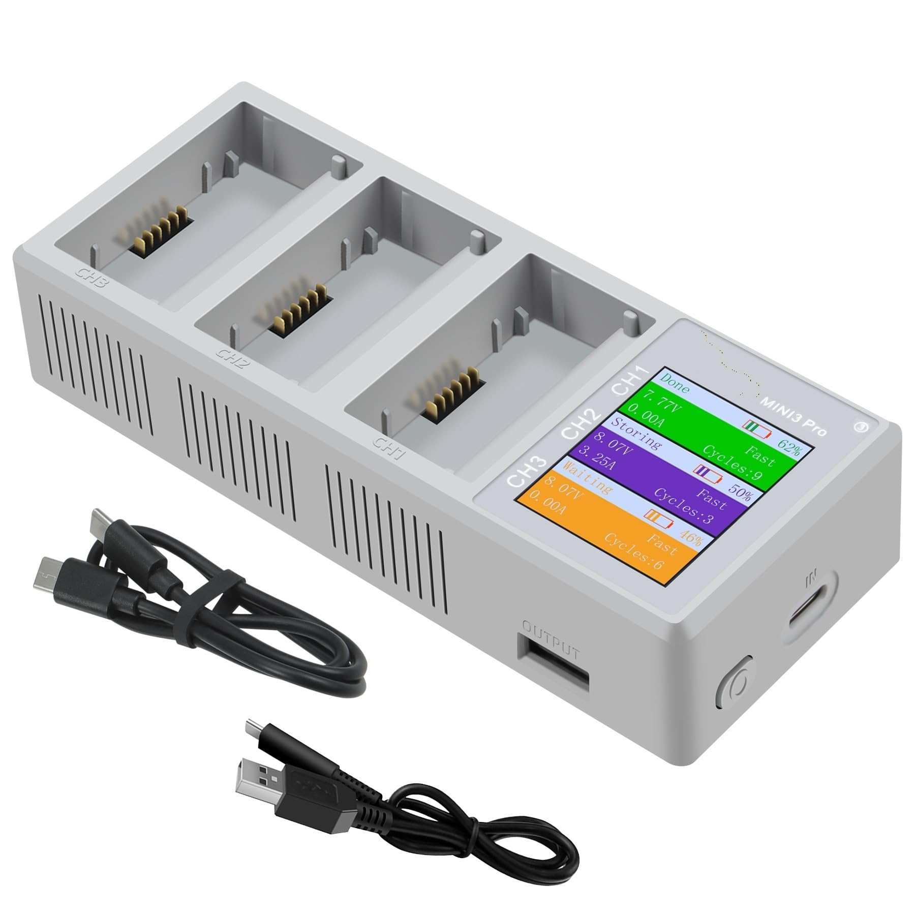 Cartouche pour DJI Mini 3 Pro/4 Pro Chargeur Écran Digital