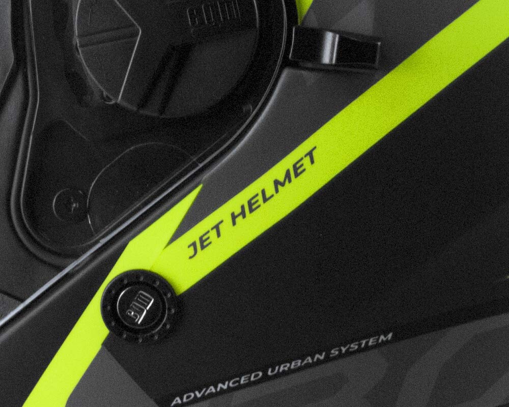 CGM Casco Jet 130S Apache, Amarillo neón Mate, XS (53-54 cm)