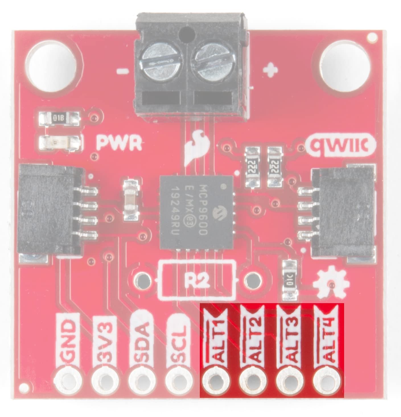 SparkFun Qwiic Thermocouple Amplifier - MCP9600 (Screw Teriminal)-K-Type 2 Temperature sensors 4 programmable Temperature alerts ADDR Jumper for Variable I2C addresses 4-pin JST Polarized Connector