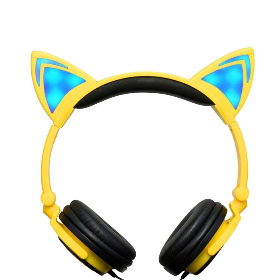 エミリー&amp;メリット　ネコ耳ヘッドホン　ゴールド 猫耳 ヘッドホン ワイヤレス ヘッドホン (ヘッドフォン