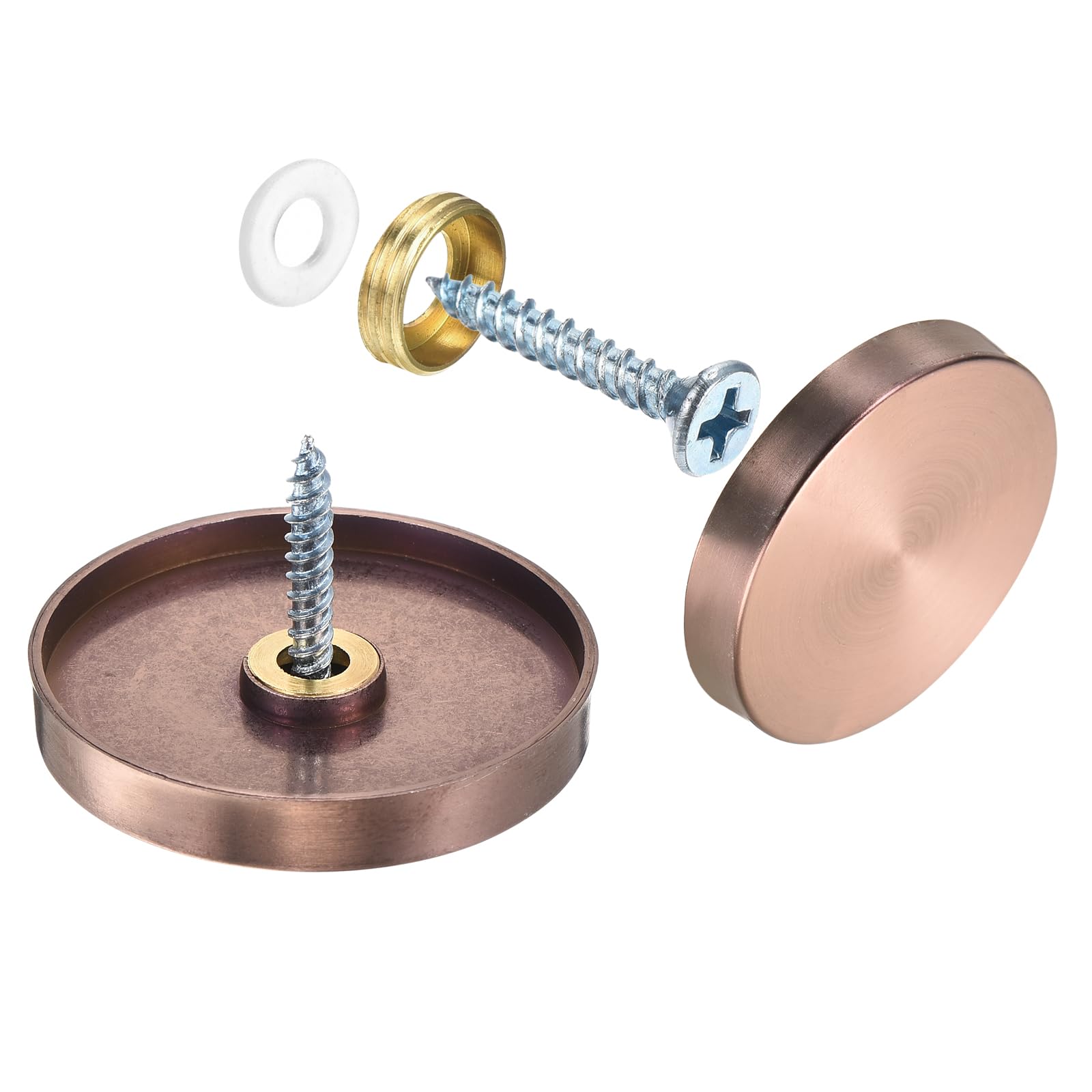 Gold Stainless Steel Screw Covers - 16 Pack -19