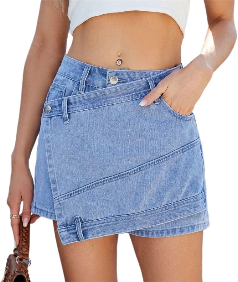 Denim Shorts Women Summer Casual Washed Jean Shorts