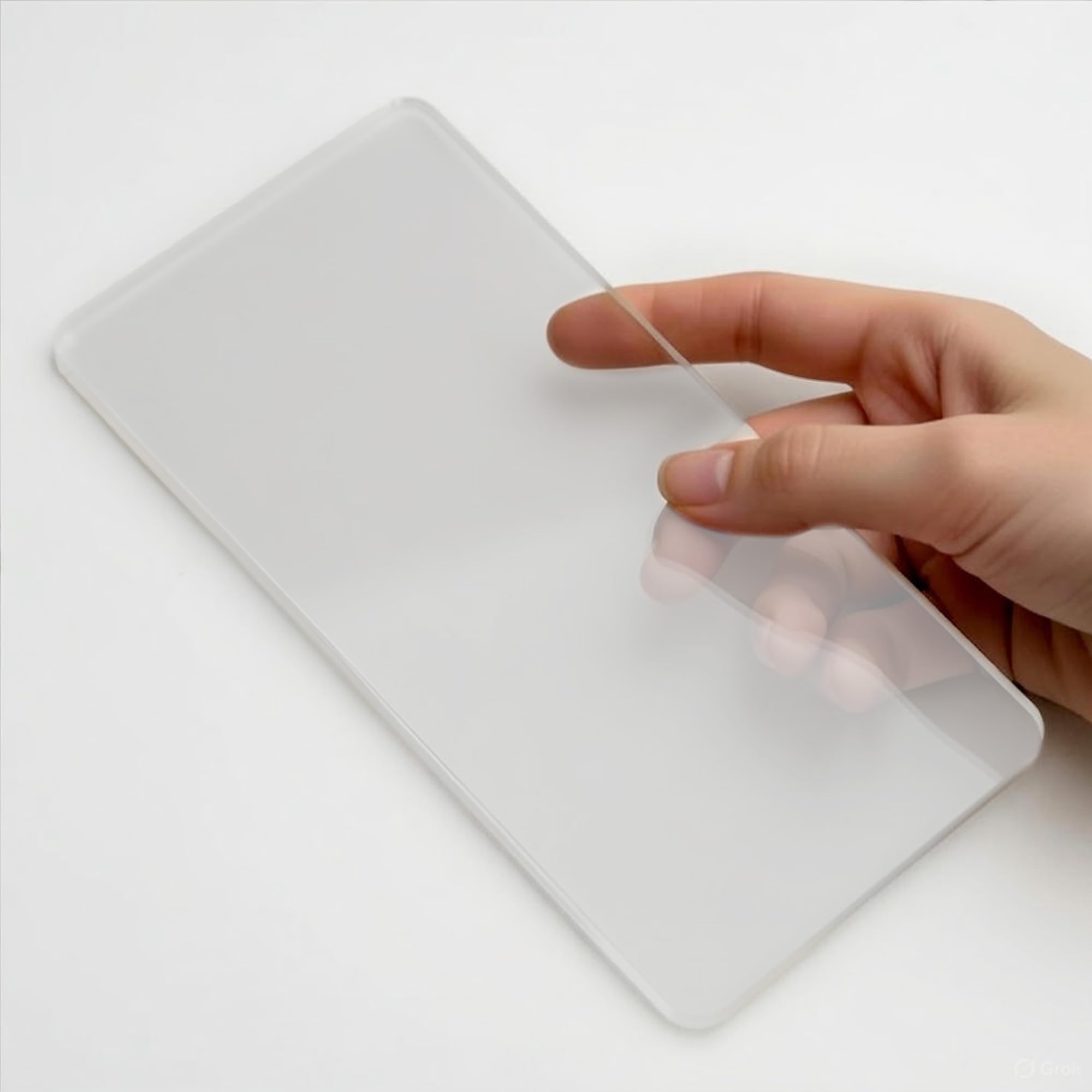 Methaphone Fake Acrylic Phone Digital Detox Tool for Scrolling Habit Screen Addiction Awareness (Frosted)