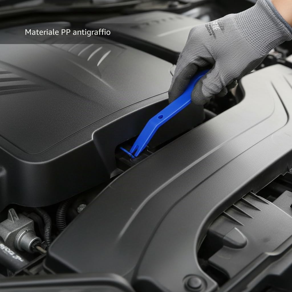 Set 12 Pezzi Strumenti Smontaggio Auto, Leve Interni Auto, Trim Removal Tool, Kit Rimozione Modanature e Pannelli per Cruscotto, Radio e Riparazione Auto