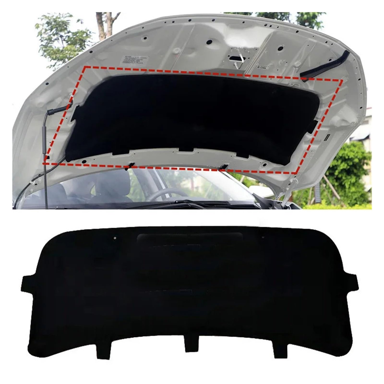 1Set Fold Shipping for 2017-2021 Compatible for Honda Civic 10th MK10 Auto Car Engine Hood Sound Heat Insulation Cotton Cover Soundproofing