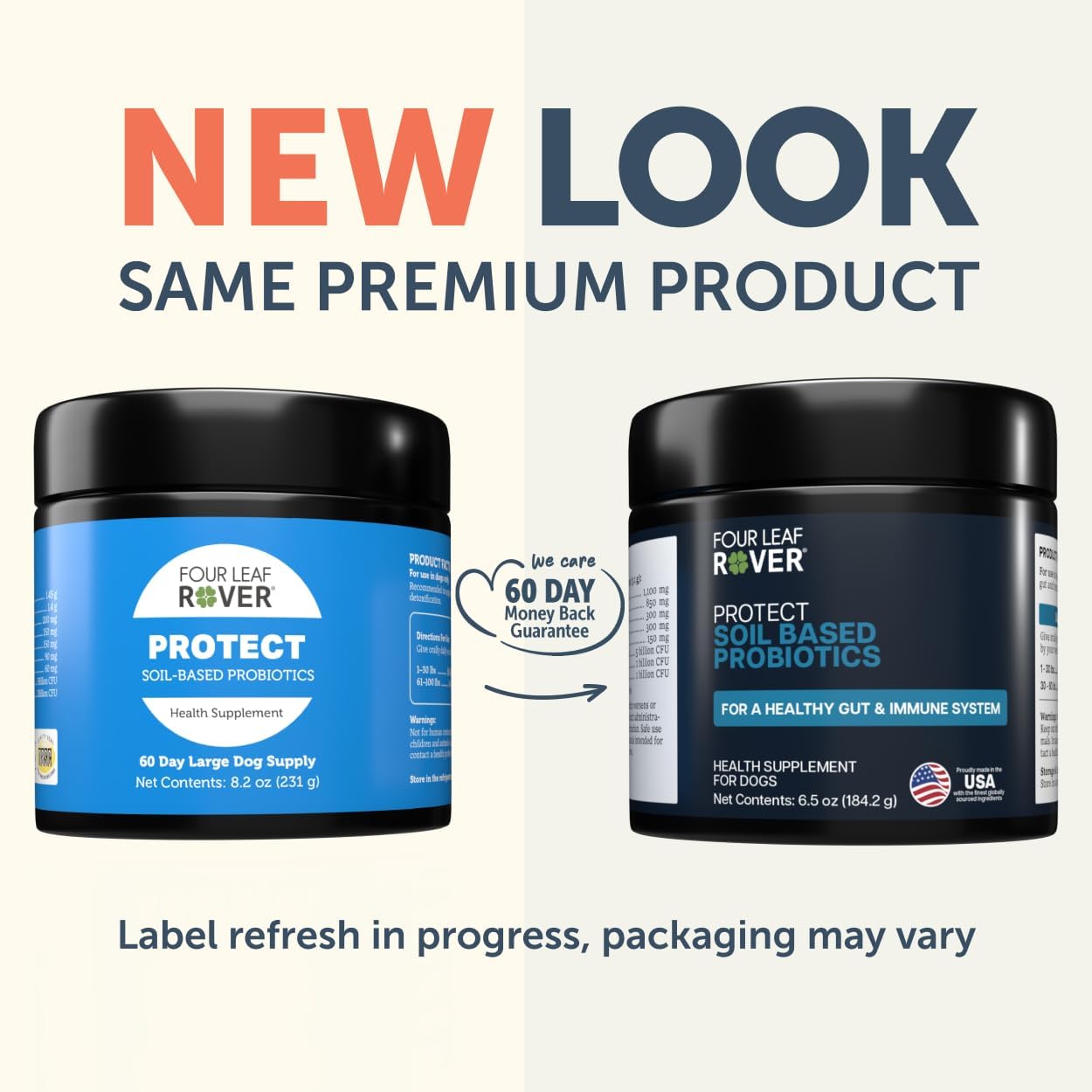 Protect - Probiotics for Dogs - Veterinarian Formulated - with Natural Prebiotics and Antioxidants - Detoxification & Gut Health - 60 Day Large Dog Supply