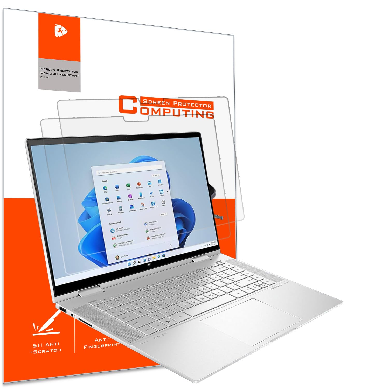 2 Pack Matte Anti-Glare Screen Protector for 15.6" HP Envy x360 2-in-1 Touch Screen 15-ey 15-ew 15z-ey 15t-ew Laptop, 15-ew0023dx 15-ew0013dx 15-ew0797nr 15-ey0013dx 15-ey0023dx 15-ey0000 15z-ey000