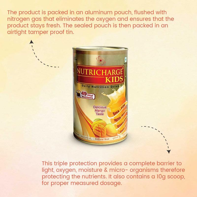 Nutricharge Kids Mango With The Power Of 49 Essential Nutrients (Pack Of 3) Nutricharge Kids Mango With The Power Of 49 Essential Nutrients (Pack Of 3)