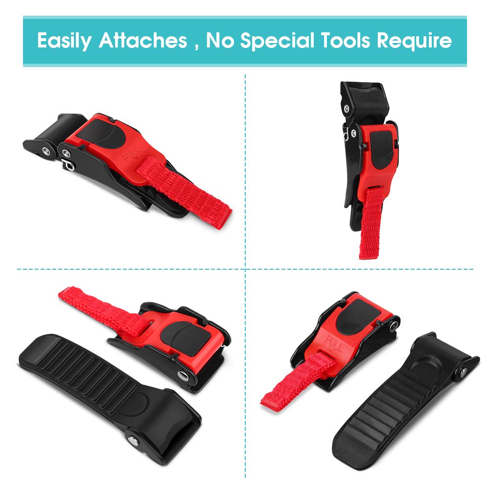 4 Pièces Fermeture Pour Casque De Vélo, Fermeture De Mentonnière