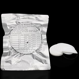 0.8/1.0/1.5/2.0/2.5/3.0mm Dental Lab Splint Thermoforming Materials Sheet Vacuum Forming Hard/Soft Denture Model Retainer Slice Round Shape (0.8 Hard Film 20Pcs)