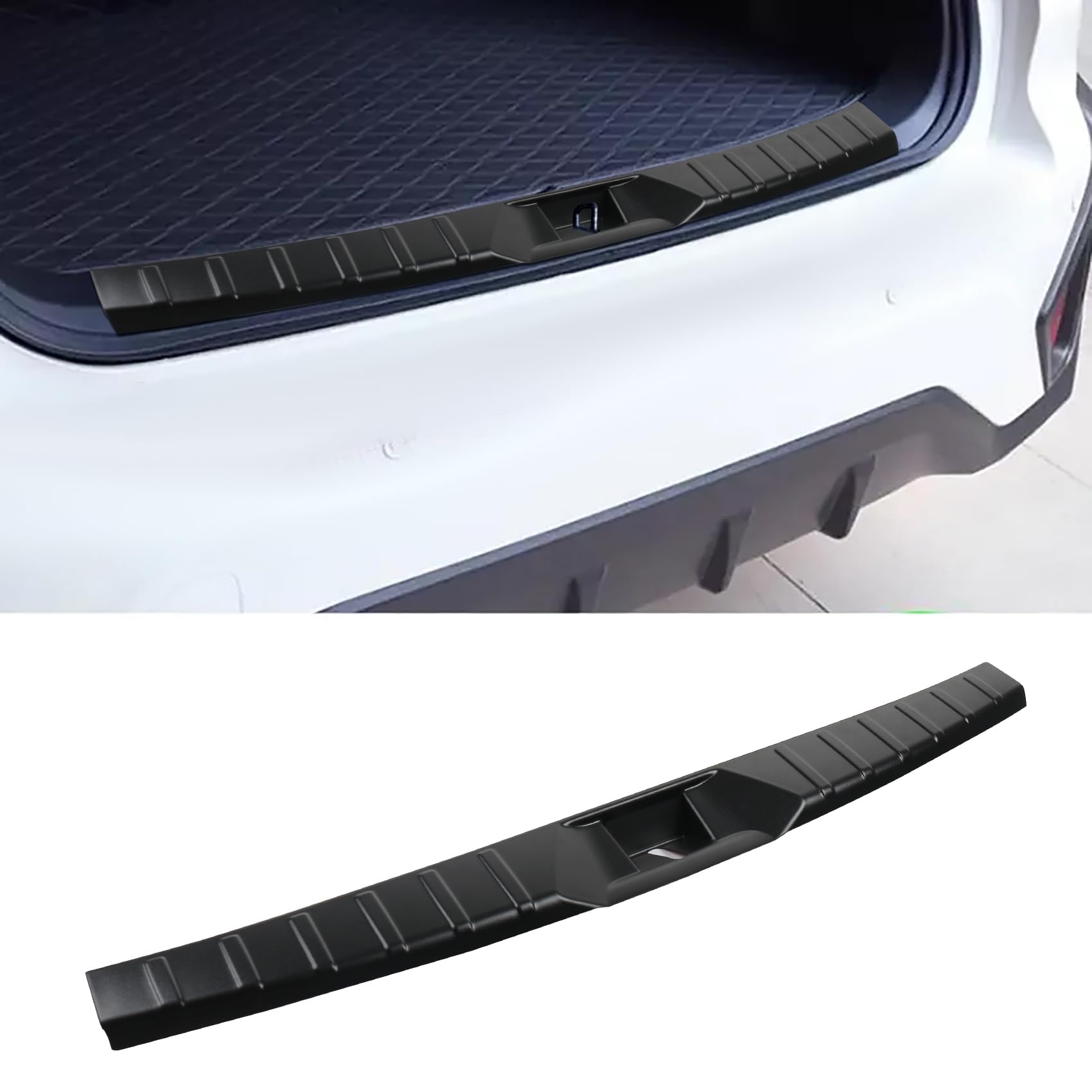 Interior Rear Bumper Protector Guard Accessory Compatible for Subaru Outback 2021 2022 2023 2024 2025 Trim Cover Scratch Resistant Trunk Door Entry Guards (for Subaru Outback 2021-2025 (Black))
