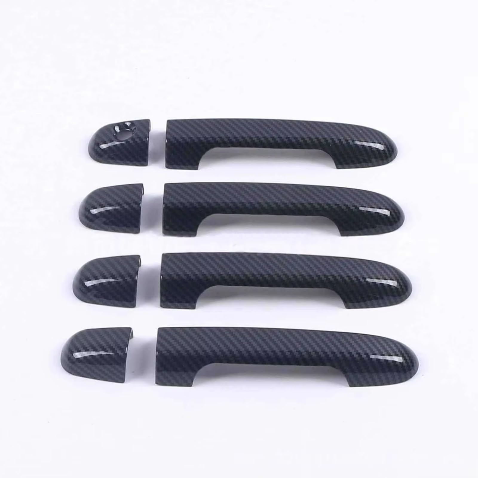 Rcuihgfb Silver Door Handle Shell Compatible With For I30 2007-2012 Car Door Handle Sticker Decoration Outer Modification Cover Front Rear Protector Shell Trim Set(Silver)