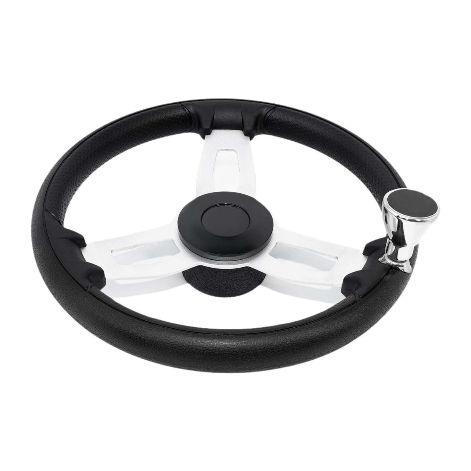 Volante per Barca Accessori per Barche Volante Marino Professionale in Lega di Alluminio Antiscivolo di per Carico, 37 Cm con Manico