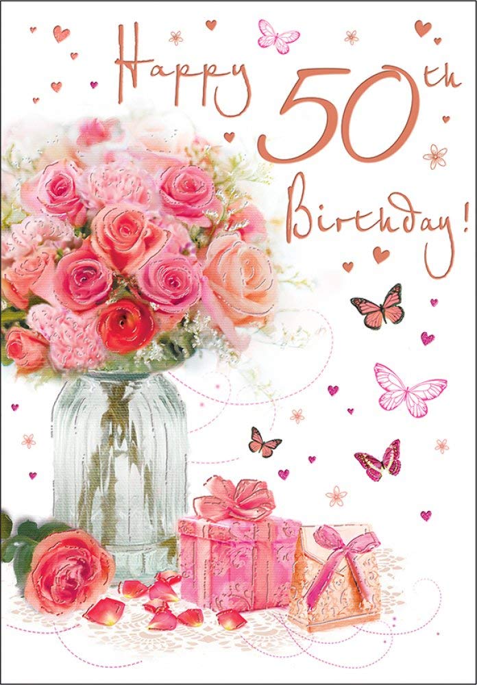 Regal Publishing Milestone Age Birthday Card Age 50 F - 9 x 6 inches