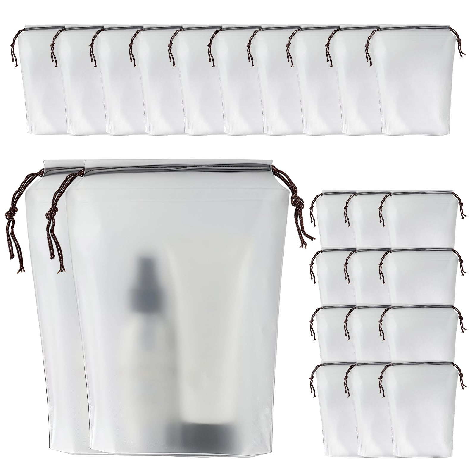 HGENAHGTF 24Pcs Drawstring Shoe Storage Bag 11.8x15.7in Dustproof Protective Travel Essential Organizers Pouches Portable Design Drawstring Pouches