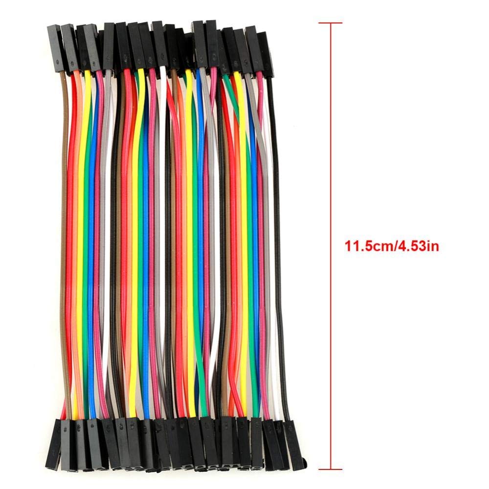 Kit 200 Cavetti Jumper 28AWG 10cm Multicolore per Collegamenti Breadboard e Elettronica