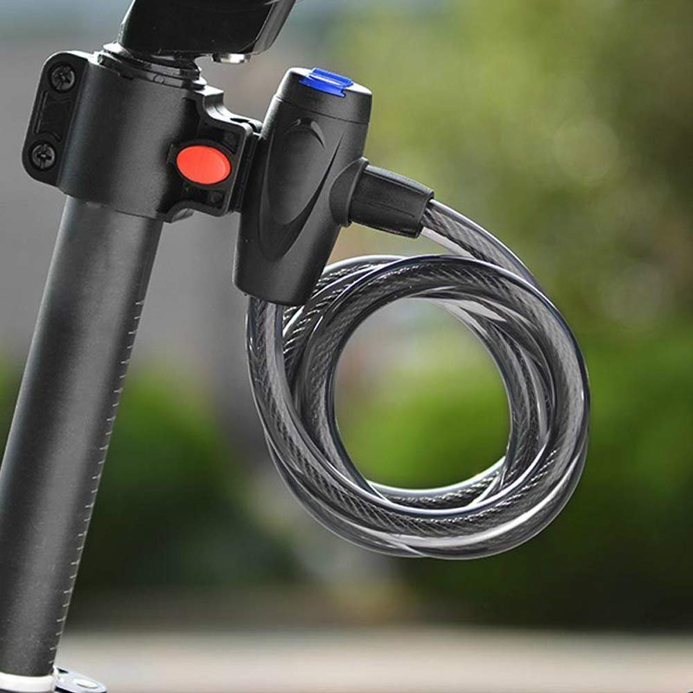 Serrure - barillet,serrure de vélo antivol, câble de sécurité pour vélo