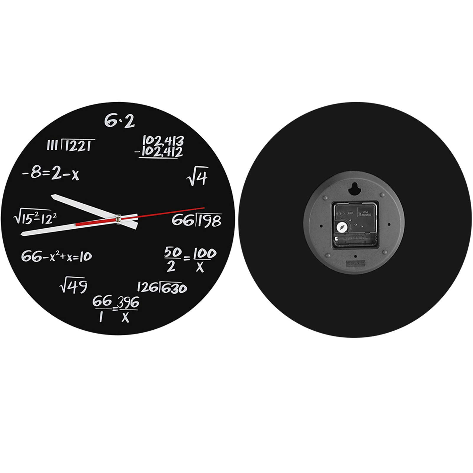 Orologio da parete nero oro design moderno minimal rotondo Black Moon
