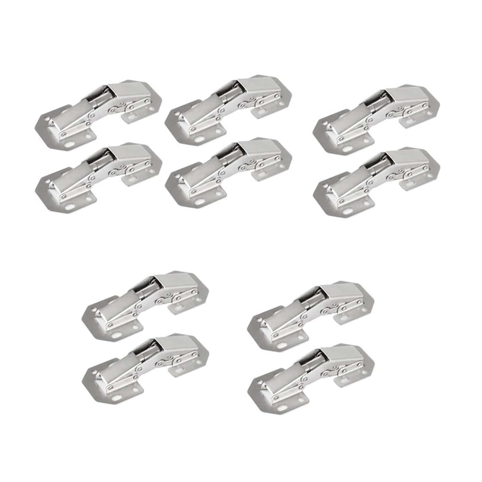 Chtkagv 10Pcs 90-Degree Cabinet Hinges With Hydraulic Buffer