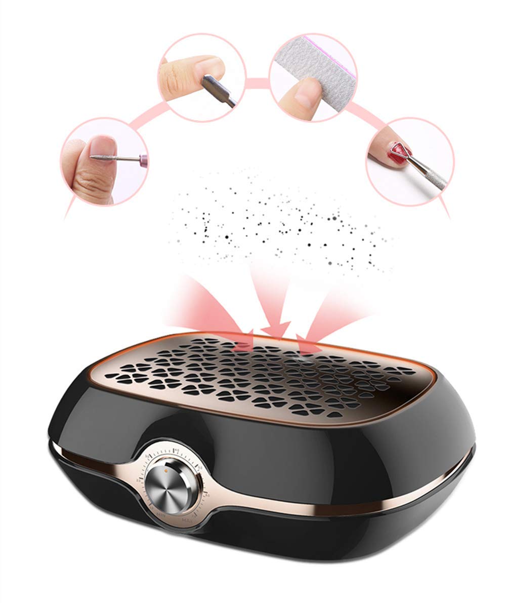 4500 Giri/min Collettore di polveri per Unghie Elettrico Aspirapolvere per Unghie Manicure Pedicure Aspiratore Gel Smalto Smalto per Unghie Unghie Artistiche Attrezzature per la Pulizia del Salone