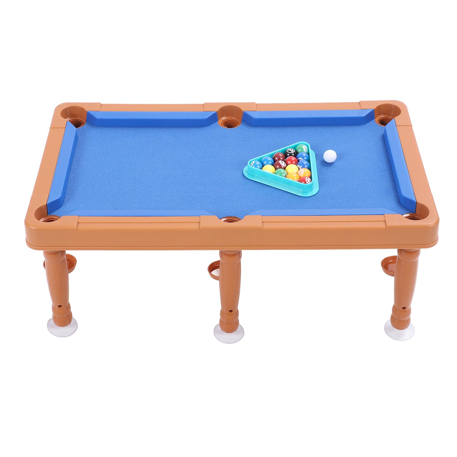 GLOGLOW Mini Table de Billard Portable de 17,32 Pouces avec Balles, Queues et Support Triangulaire, Jeu de Table Amusant pour Enfants et Adultes