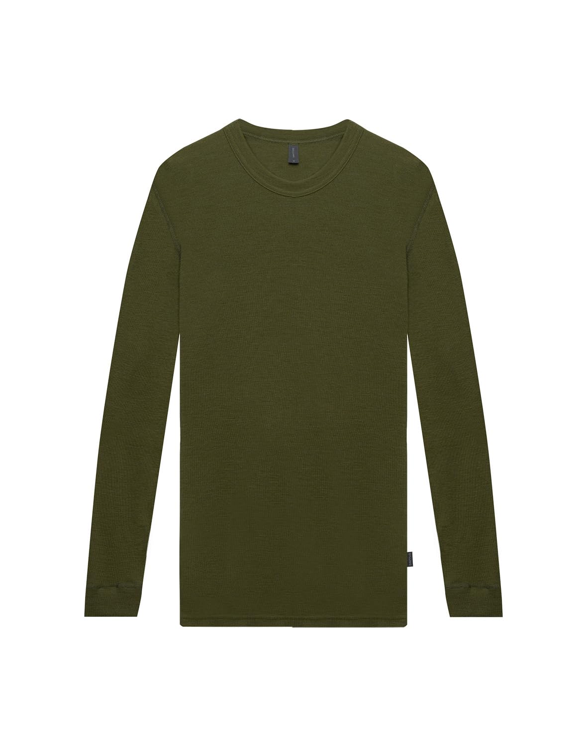 Dilling Men's Hunter Green Merino Wool Long Sleeve Shirt, L