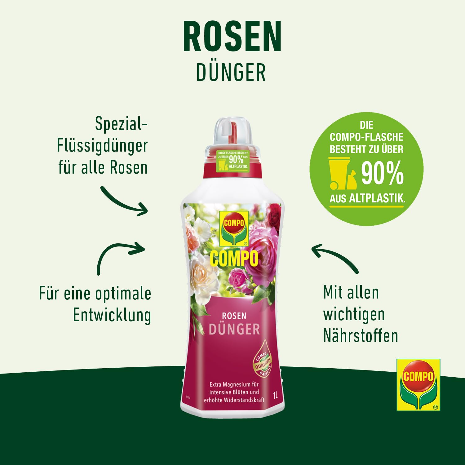 Compo 1456012 1 Litre Engrais Rose – Multicolore