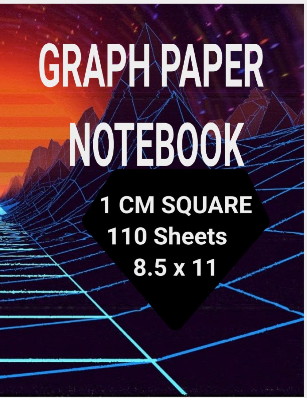 GRAPH PAPER NOTEBOOK: 1 CM SQUARE, 100 SHEETS, 8.5 X !!