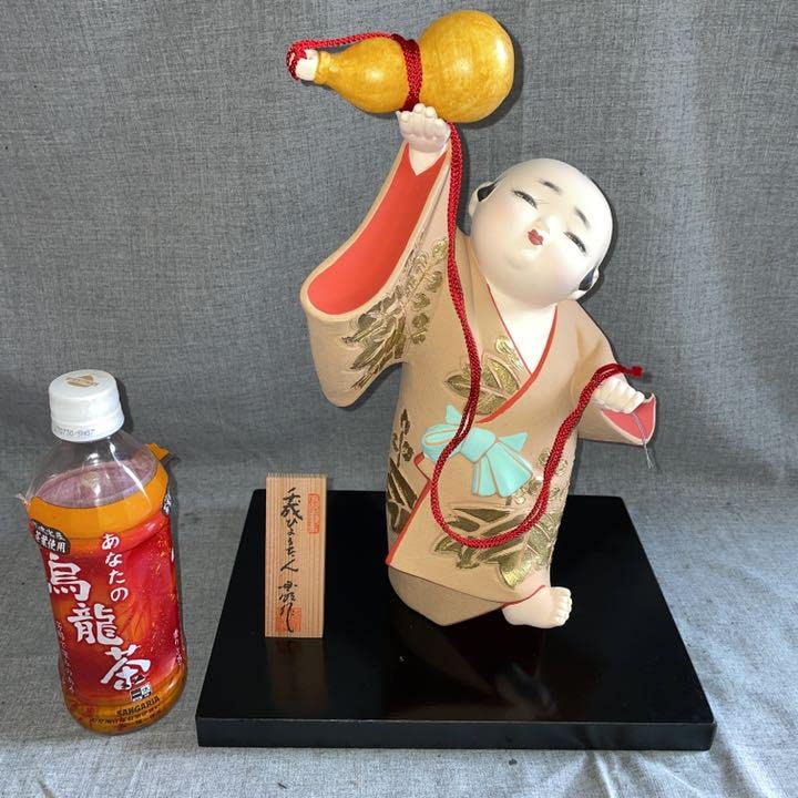 計14個　博多人形 国明作 千成ひょうたん 高さ35㎝ 伝統工芸 元箱、日本 Amazon.co.jp: 計14個 博多人形 国明作 千成ひょうたん 高さ35