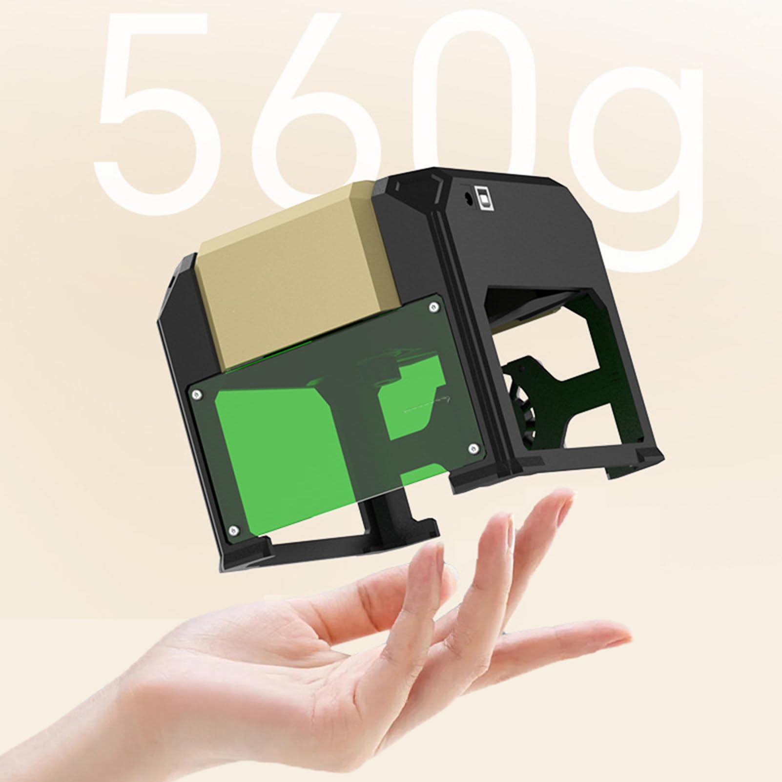 Mini Incisore, Incisore Laser 2 in 1 per Controllo Windows O App con Protezione per Gli Occhi, Area di Incisione 80 X 80mm, Strumento per Incisore Fai da Te per Principianti