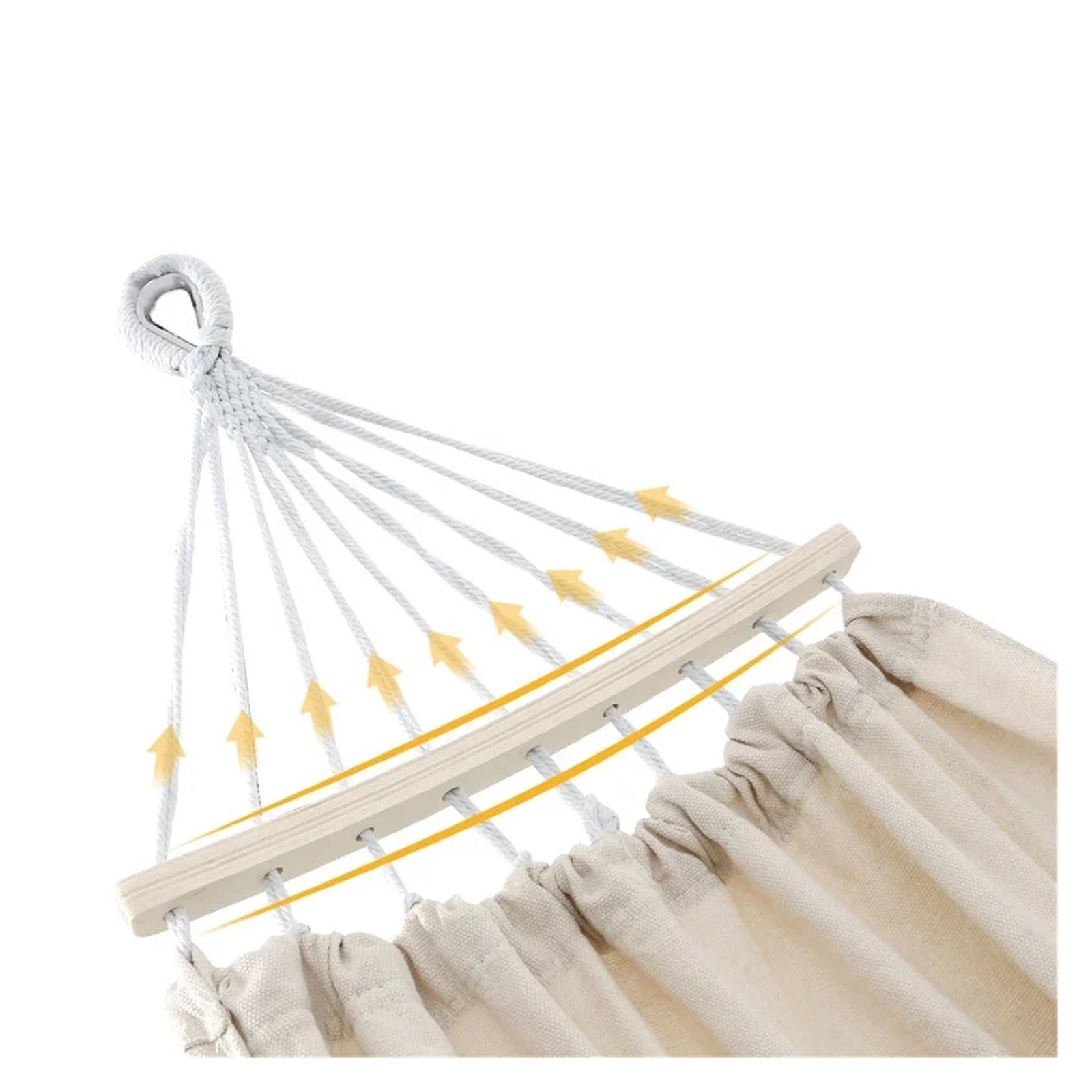 Amaca Da Campeggio Amaca Altalena da esterno Campeggio estiva Antiribaltamento for uso domestico(Beige)